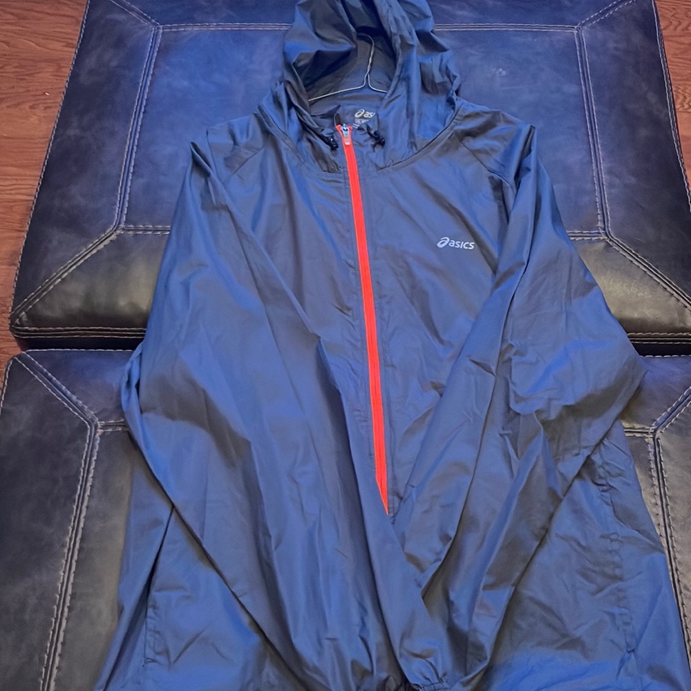 ASICS Full Zip XXL Jacket Grey/Orange